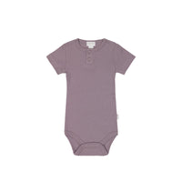 Organic Cotton Modal Darcy Rib Tee Bodysuit - Daisy Childrens Bodysuit from Jamie Kay Australia