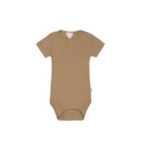 Organic Cotton Modal Darcy Rib Tee Bodysuit - Honeycomb Childrens Bodysuit from Jamie Kay Australia