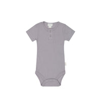 Organic Cotton Modal Darcy Rib Tee Bodysuit - Moon Childrens Bodysuit from Jamie Kay Australia