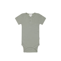 Organic Cotton Modal Darcy Rib Tee Bodysuit - Willow Childrens Bodysuit from Jamie Kay Australia