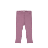 Organic Cotton Modal Everyday Legging - Berry Jam Childrens Legging from Jamie Kay Australia