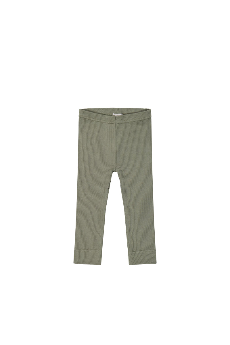 Organic Cotton Modal Everyday Legging - Dill Childrens Legging from Jamie Kay Australia