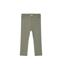 Organic Cotton Modal Everyday Legging - Dill Childrens Legging from Jamie Kay Australia