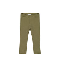 Organic Cotton Modal Everyday Legging - Herb Childrens Legging from Jamie Kay Australia