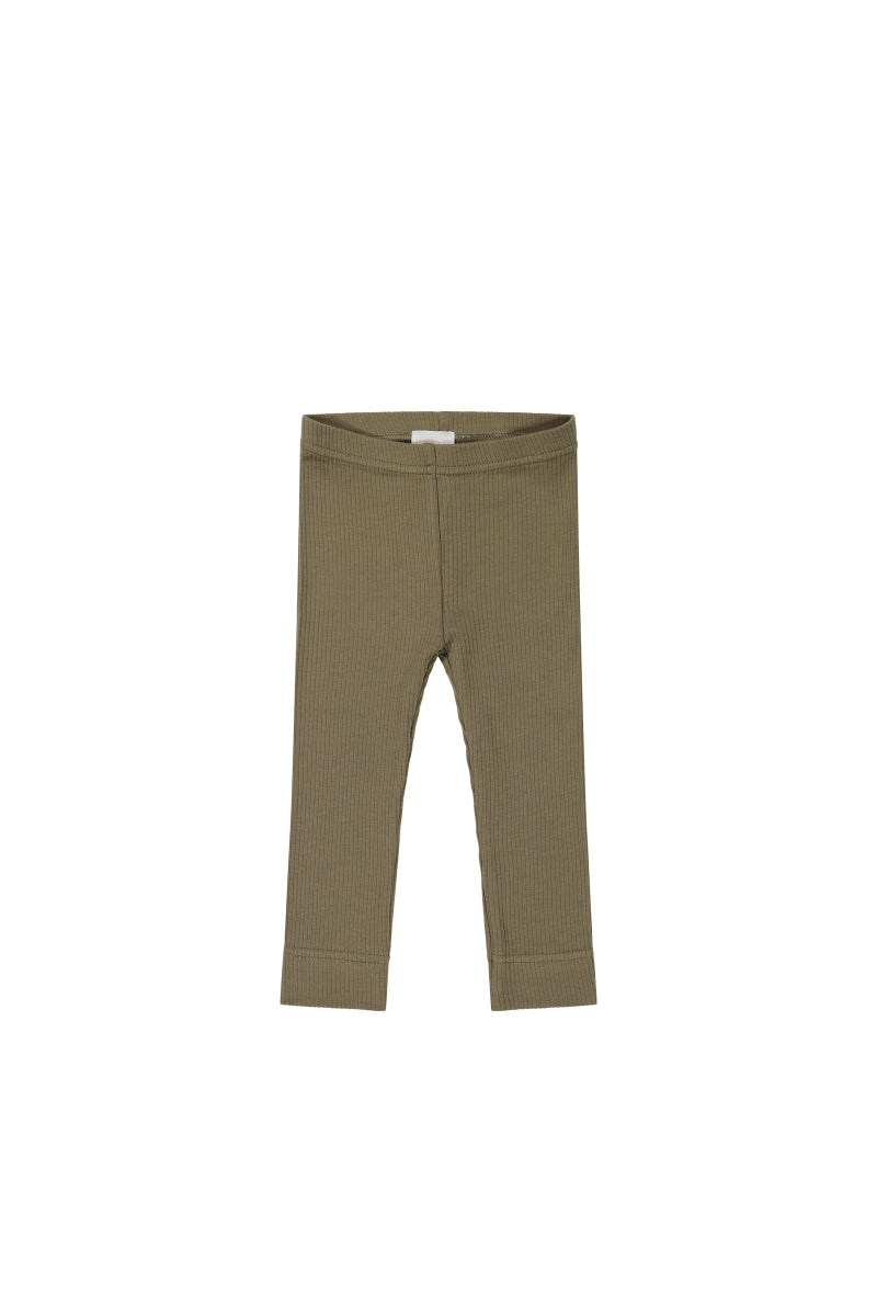 Organic Cotton Modal Everyday Legging - Oak Childrens Legging from Jamie Kay Australia