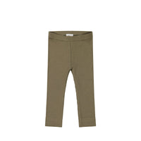 Organic Cotton Modal Everyday Legging - Oak Childrens Legging from Jamie Kay Australia