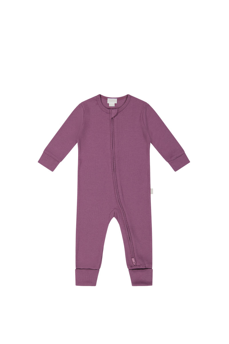 Organic Cotton Modal Frankie Onepiece - Grape Childrens Onepiece from Jamie Kay Australia