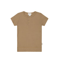 Organic Cotton Modal Henley Tee - Honeycomb Childrens Top from Jamie Kay Australia