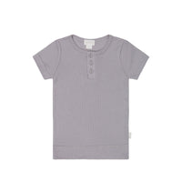 Organic Cotton Modal Henley Tee - Moon Childrens Top from Jamie Kay Australia