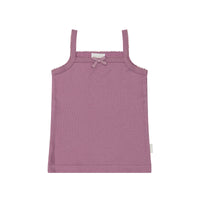 Organic Cotton Modal Singlet - Berry Jam Childrens Singlet from Jamie Kay Australia