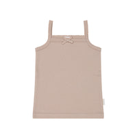 Organic Cotton Modal Singlet - Dusky Rose Childrens Singlet from Jamie Kay Australia