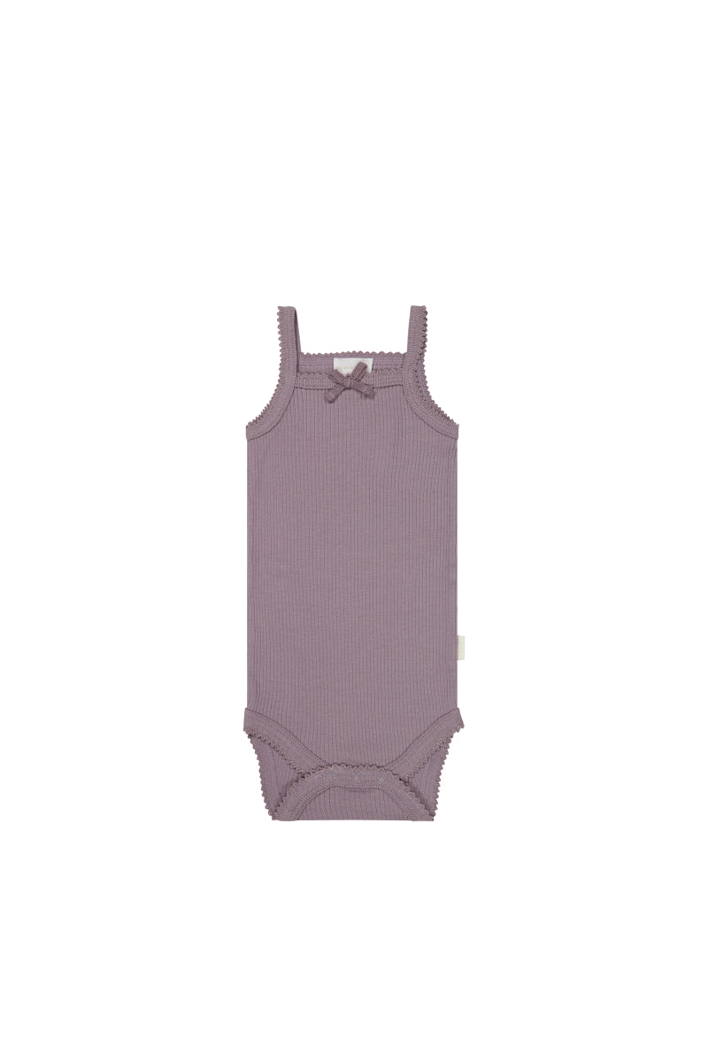 Organic Cotton Modal Singlet Bodysuit - Daisy Childrens Bodysuit from Jamie Kay Australia