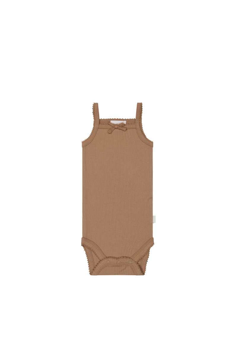 Organic Cotton Modal Singlet Bodysuit - Desert Childrens Bodysuit from Jamie Kay Australia