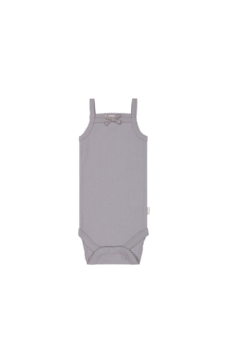 Organic Cotton Modal Singlet Bodysuit - Moon Childrens Bodysuit from Jamie Kay Australia