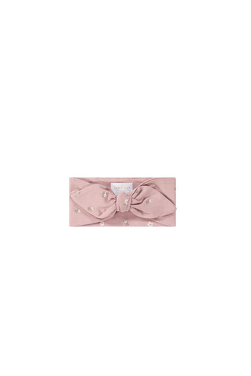 Organic Cotton Headband - Goldie Rose Dust Childrens Headband from Jamie Kay Australia