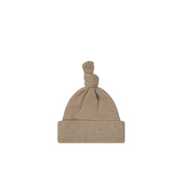 Organic Cotton Modal Marley Beanie - Caramel Marle Childrens Hat from Jamie Kay Australia