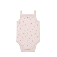 Organic Cotton Bridget Singlet Bodysuit - Meredith Violet Childrens Bodysuit from Jamie Kay Australia