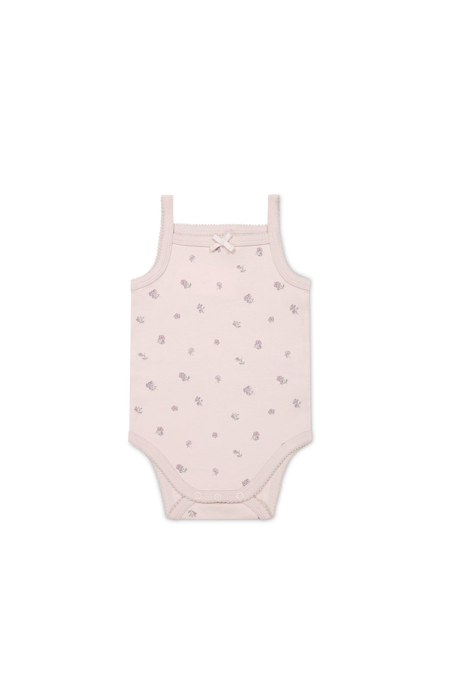 Organic Cotton Bridget Singlet Bodysuit - Meredith Violet Childrens Bodysuit from Jamie Kay Australia