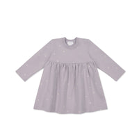 Organic Cotton Charlotte Dress - Annie Ditzy Violet Ice Childrens Dress from Jamie Kay Australia