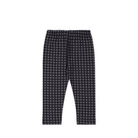 Organic Cotton Everyday Legging - Gingham Night Childrens Legging from Jamie Kay Australia