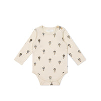 Organic Cotton Fernley Bodysuit - Montgolfiere Cloud Childrens Bodysuit from Jamie Kay Australia