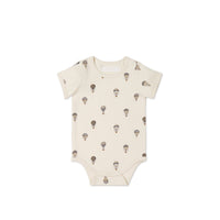 Organic Cotton Hudson Short Sleeve Bodysuit - Montgolfiere Cloud Childrens Bodysuit from Jamie Kay Australia