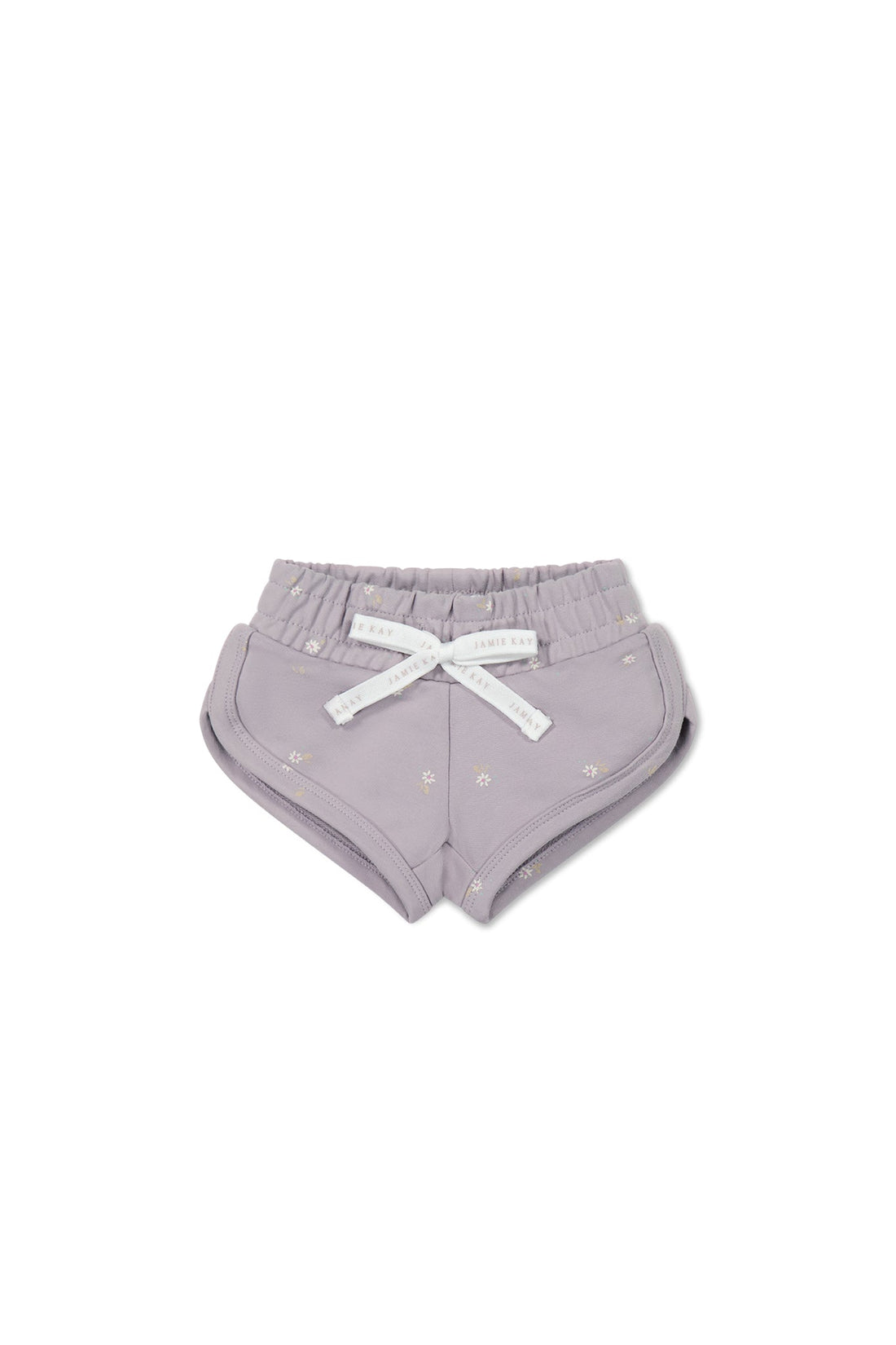 Organic Cotton Ivy Shortie - Annie Ditzy Violet Ice Childrens Short from Jamie Kay Australia