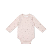 Organic Cotton Long Sleeve Bodysuit - Meredith Violet Childrens Bodysuit from Jamie Kay Australia