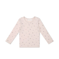 Organic Cotton Long Sleeve Top - Meredith Violet Childrens Top from Jamie Kay Australia