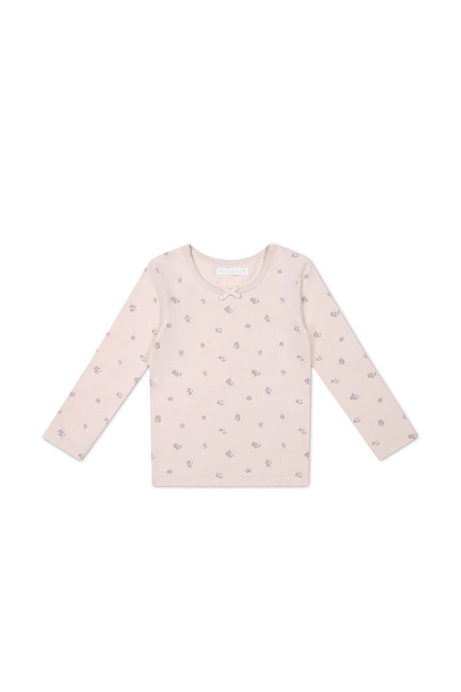 Organic Cotton Long Sleeve Top - Meredith Violet Childrens Top from Jamie Kay Australia