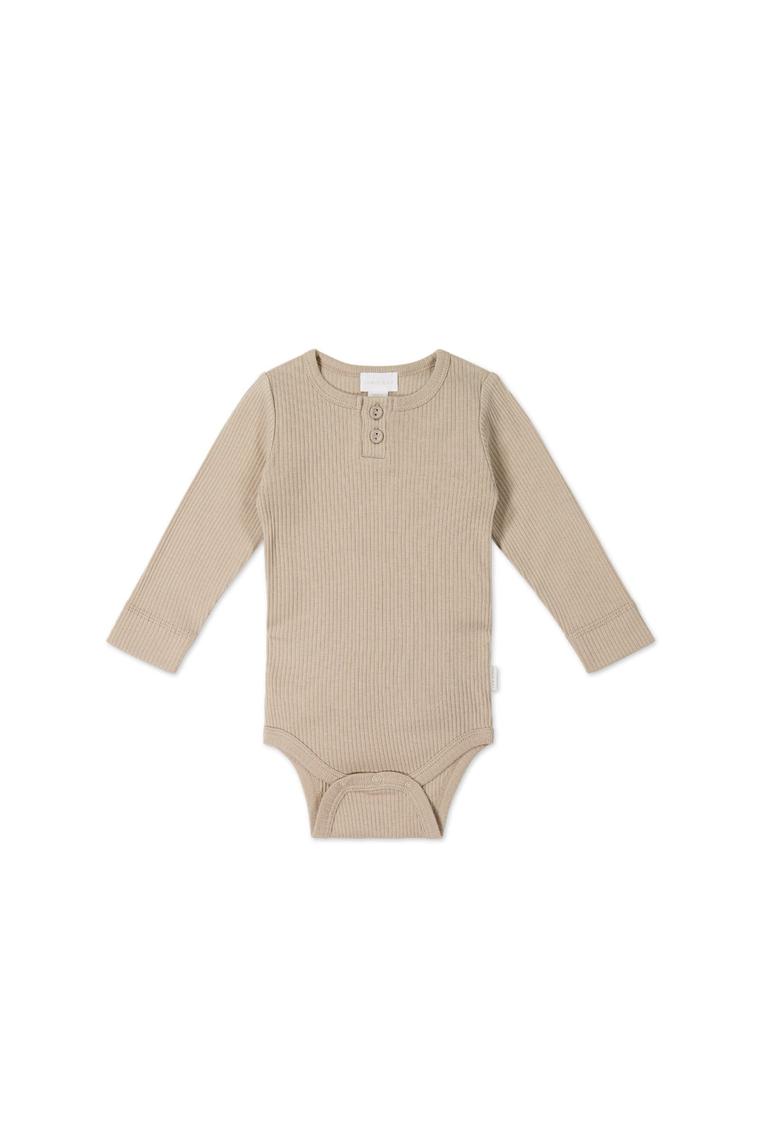 Organic Cotton Modal Long Sleeve Bodysuit - Fawn Childrens Bodysuit from Jamie Kay Australia