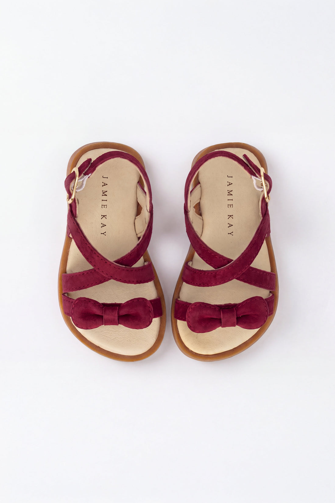 Elka Sandal - Cherry Childrens Footwear from Jamie Kay Australia