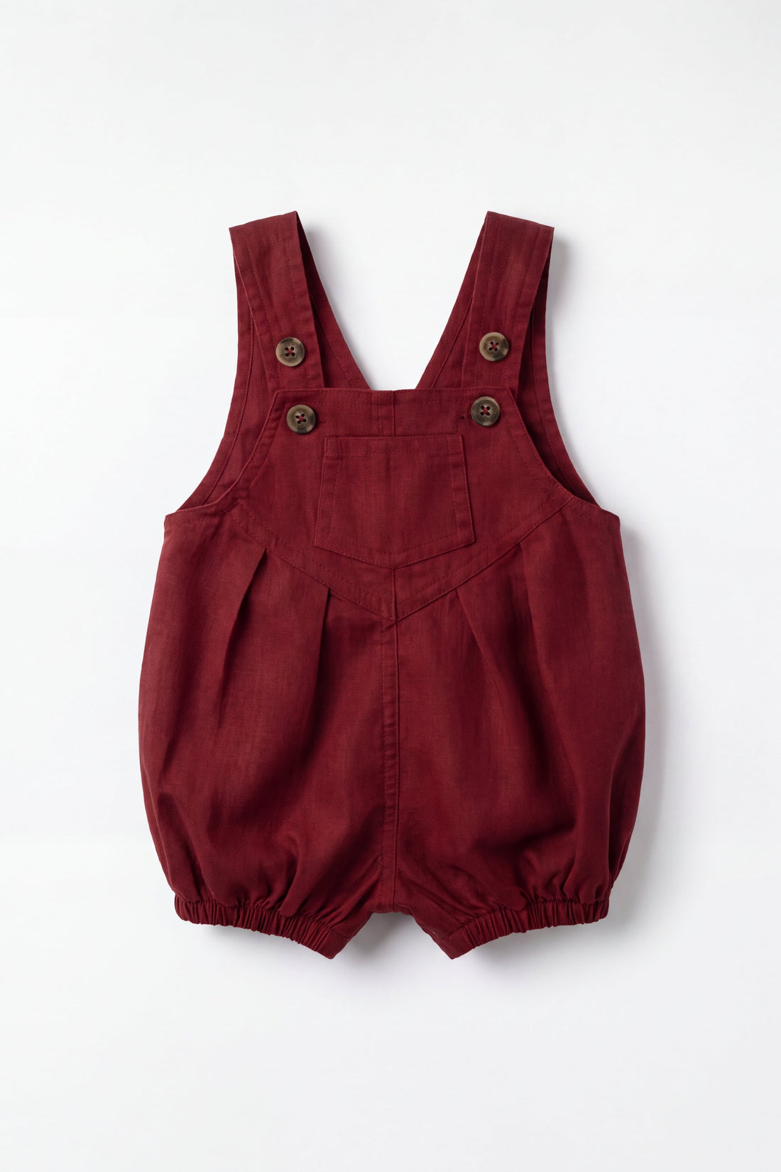Linen Ira Playsuit - Cherry Childrens Playsuit from Jamie Kay Australia