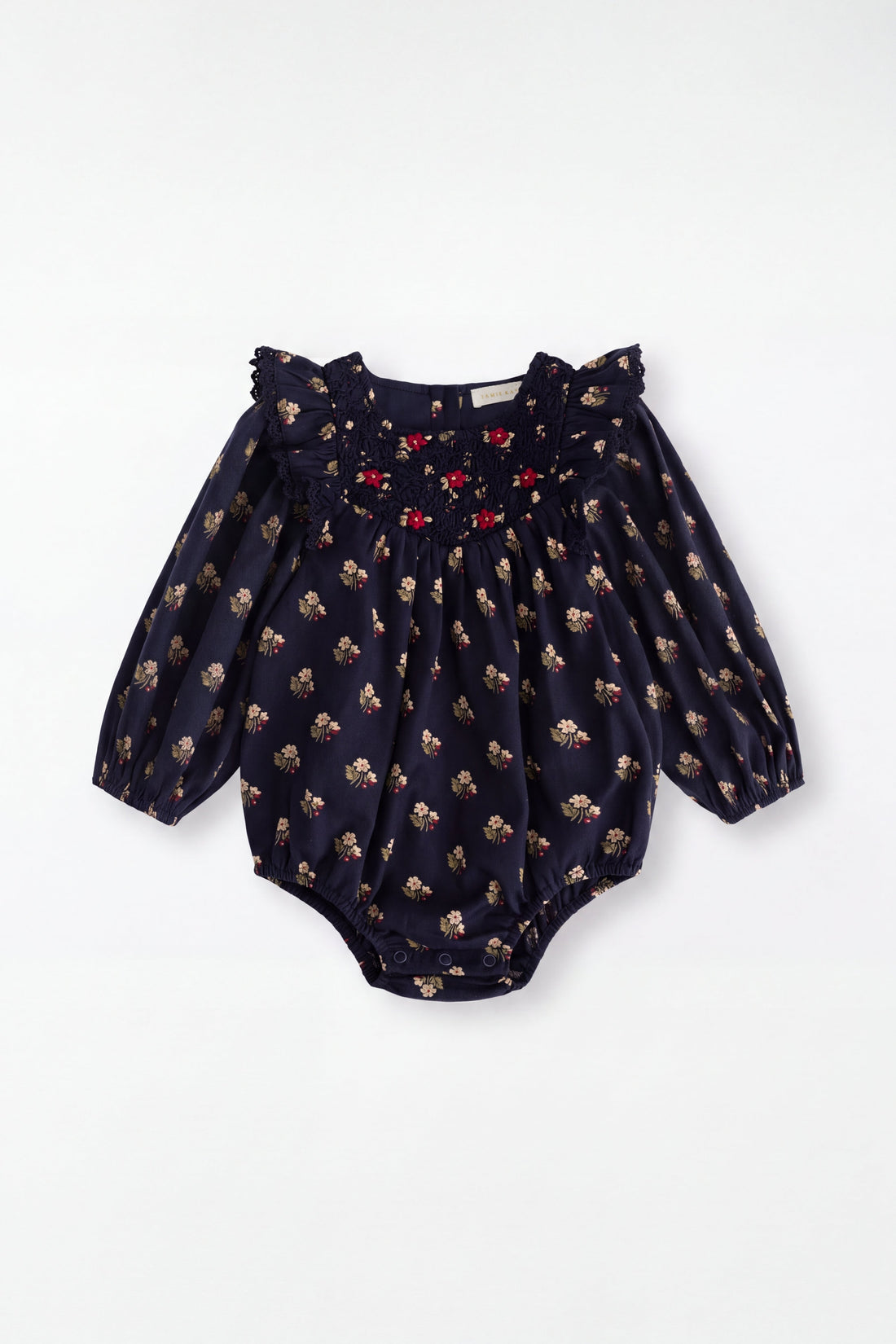 Organic Cotton Jovie Playsuit - Elsa Navy Childrens Playsuit from Jamie Kay Australia
