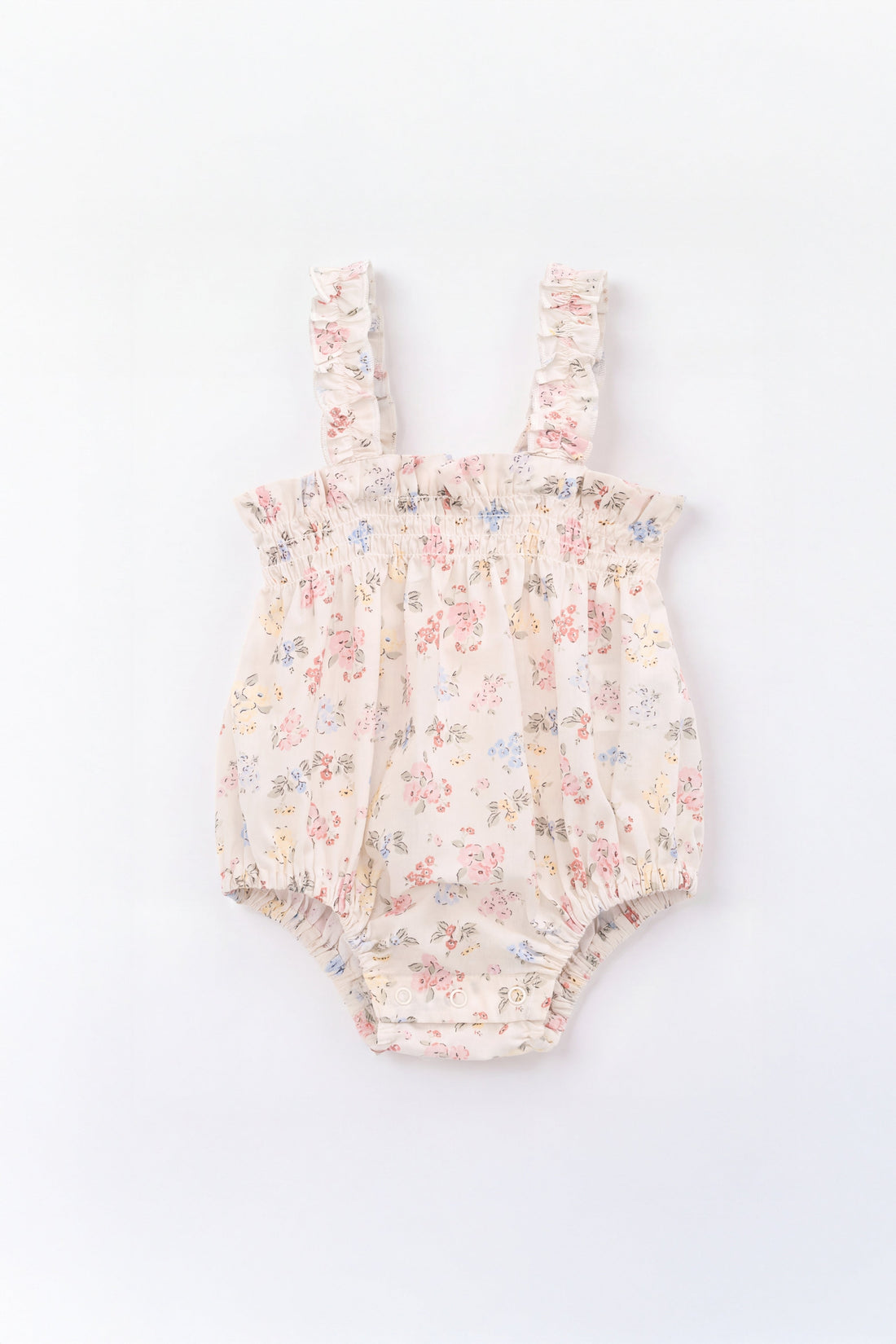 Organic Cotton Cassidy Playsuit - Morgan Vanilla Childrens Pants from Jamie Kay Australia
