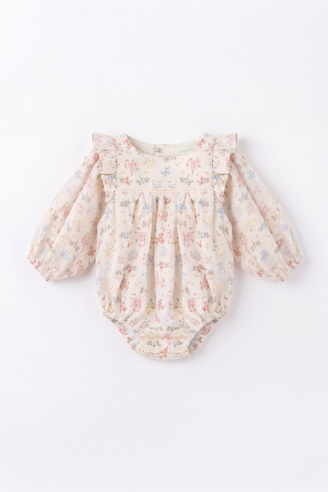 Organic Cotton Kaianna Playsuit - Morgan Vanilla Childrens Playsuit from Jamie Kay Australia
