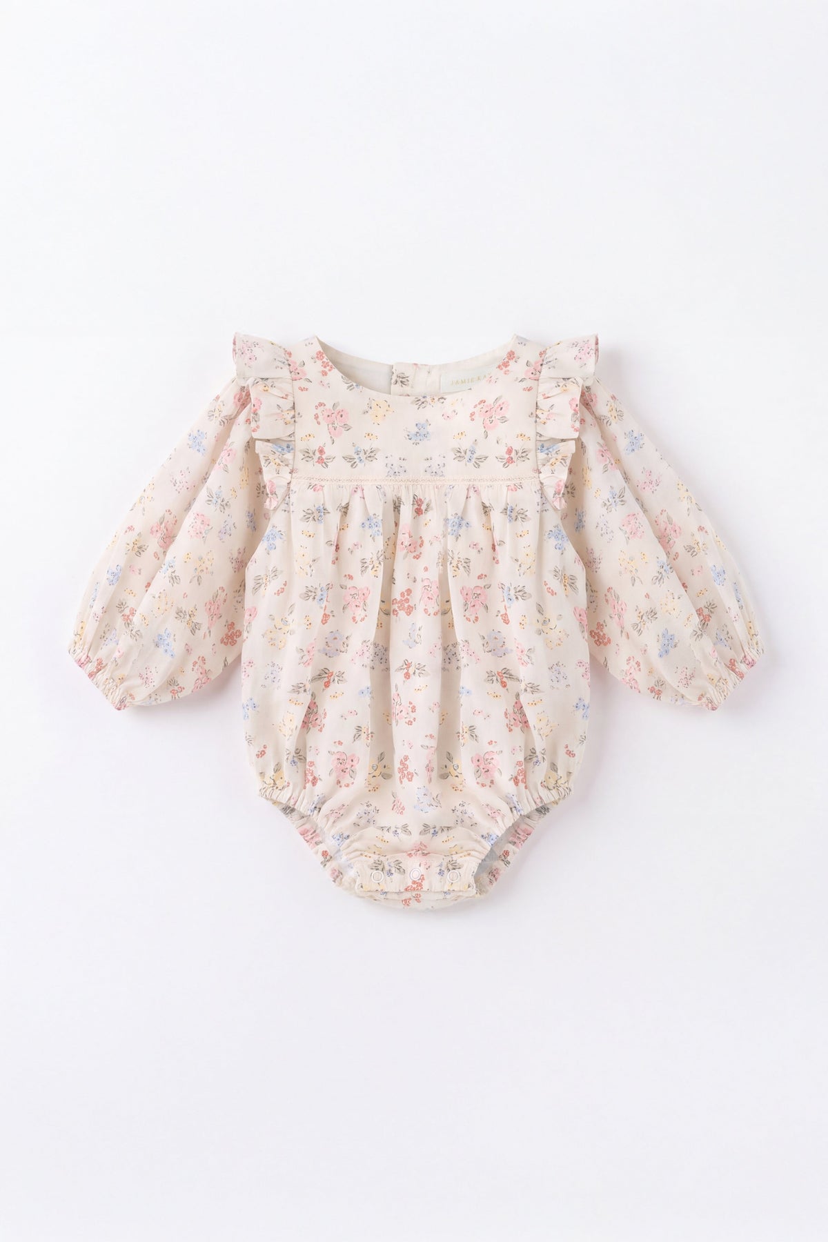 Organic Cotton Kaianna Playsuit - Morgan Vanilla Childrens Playsuit from Jamie Kay Australia