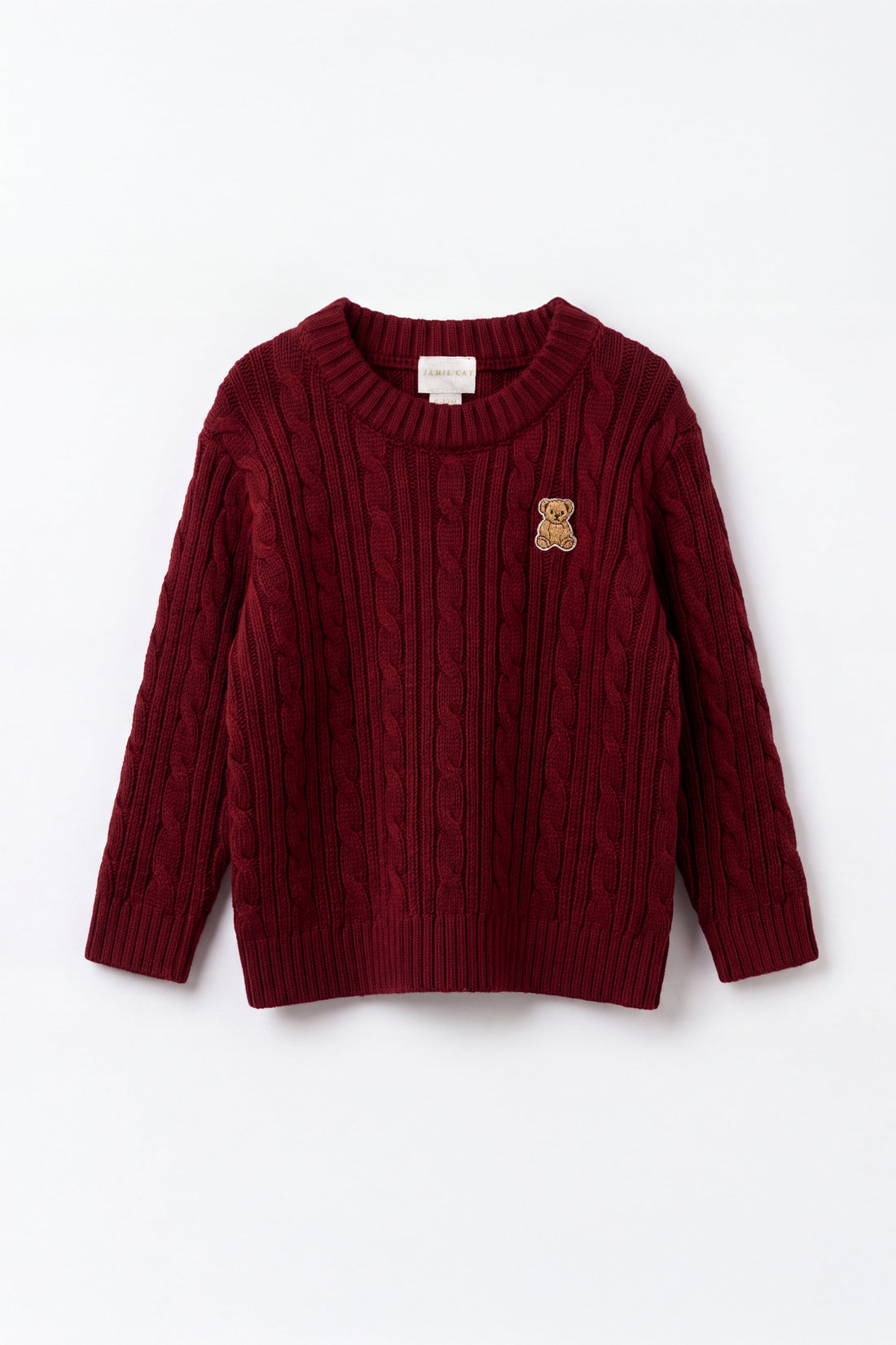 Richard Knit Jumper - Cherry Childrens Jumper from Jamie Kay Australia