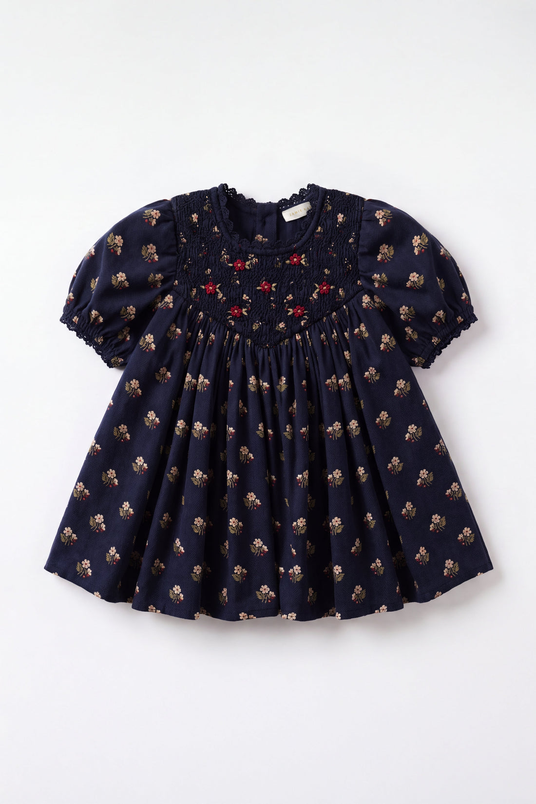 Organic Cotton Wanda Dress - Elsa Navy Childrens Dress from Jamie Kay Australia