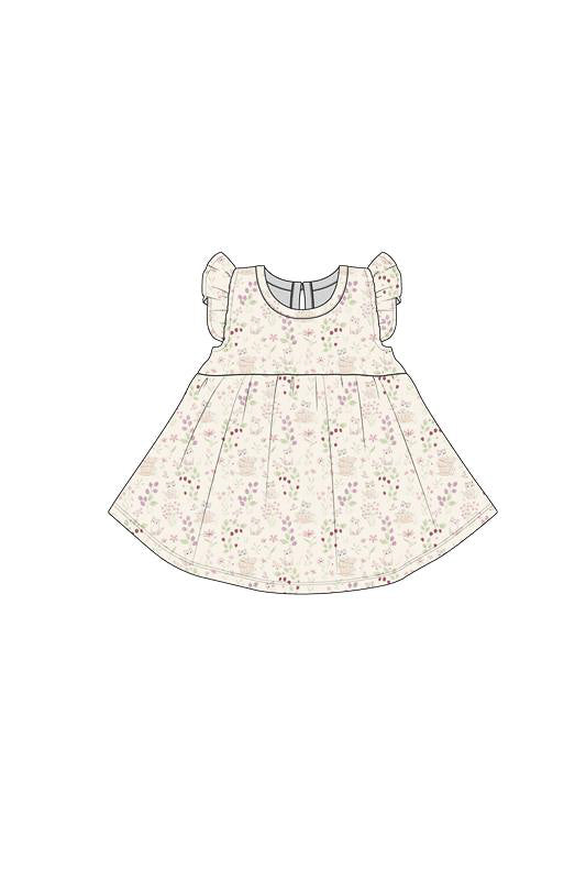 Organic Cotton Ada Dress - Moons Garden Childrens Dress from Jamie Kay Australia