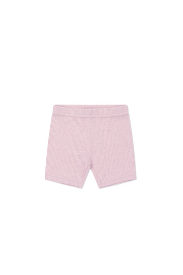 Organic Cotton Modal Elisa Bike Short - Orchid Marle Childrens Short from Jamie Kay Australia