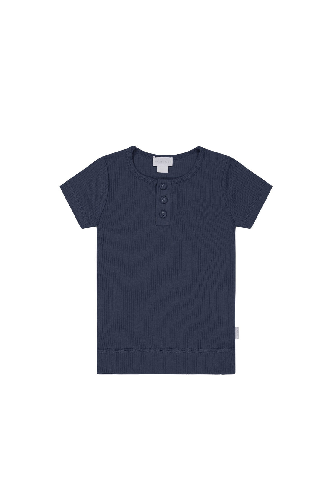 Organic Cotton Modal Henley Tee - Charter Childrens Top from Jamie Kay Australia