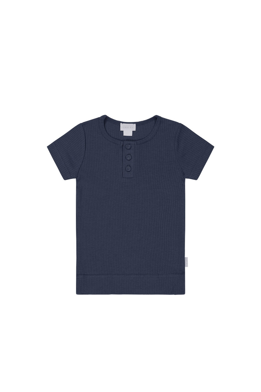 Organic Cotton Modal Henley Tee - Charter Childrens Top from Jamie Kay Australia