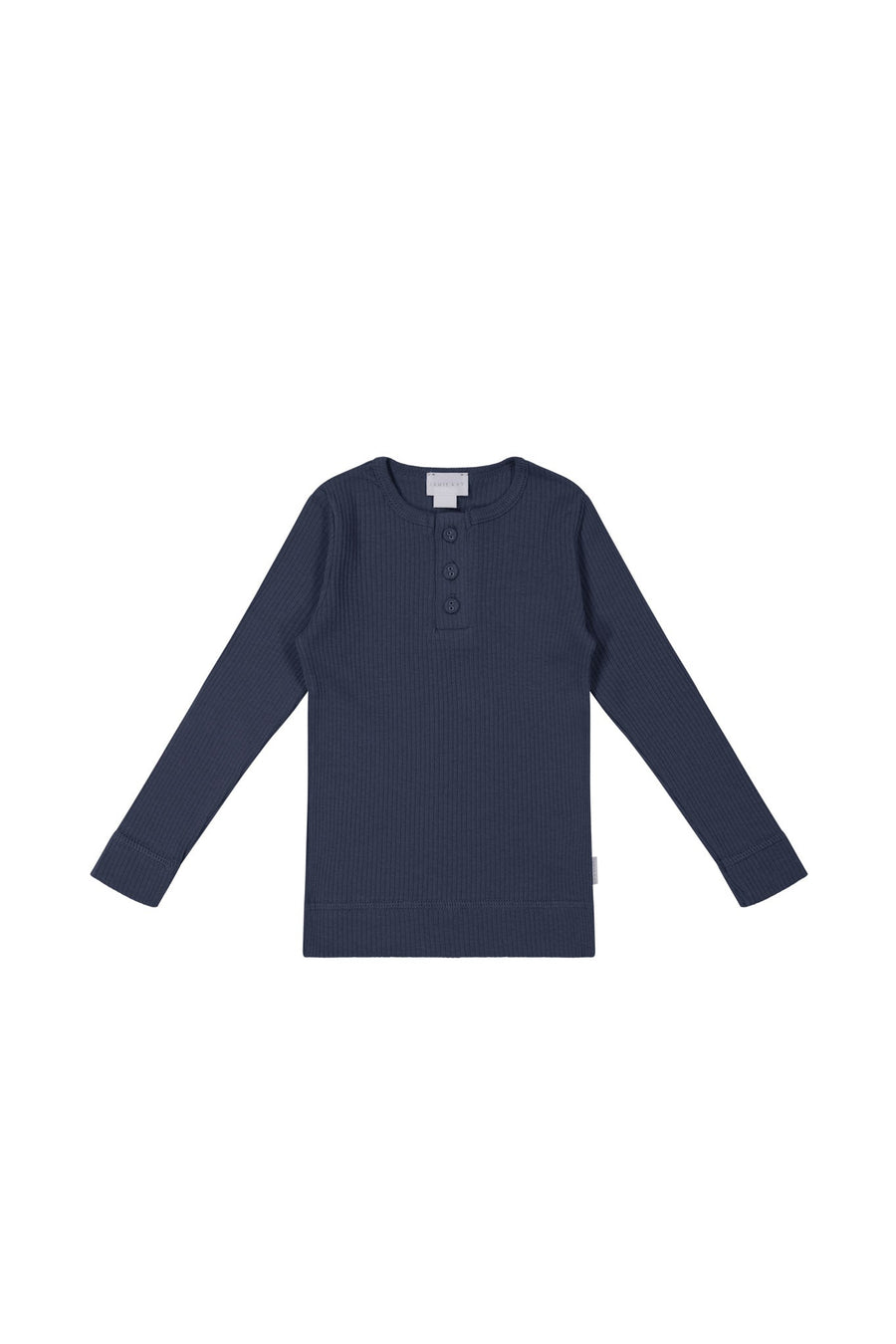 Organic Cotton Modal Long Sleeve Henley - Charter Childrens Top from Jamie Kay Australia