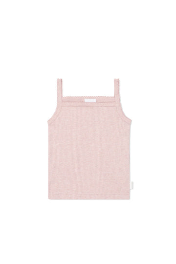 Organic Cotton Modal Marina Singlet - Chalk Marle Childrens Top from Jamie Kay Australia