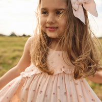 Organic Cotton Muslin Lola Dress - Meredith Morganite Childrens Dress from Jamie Kay Australia