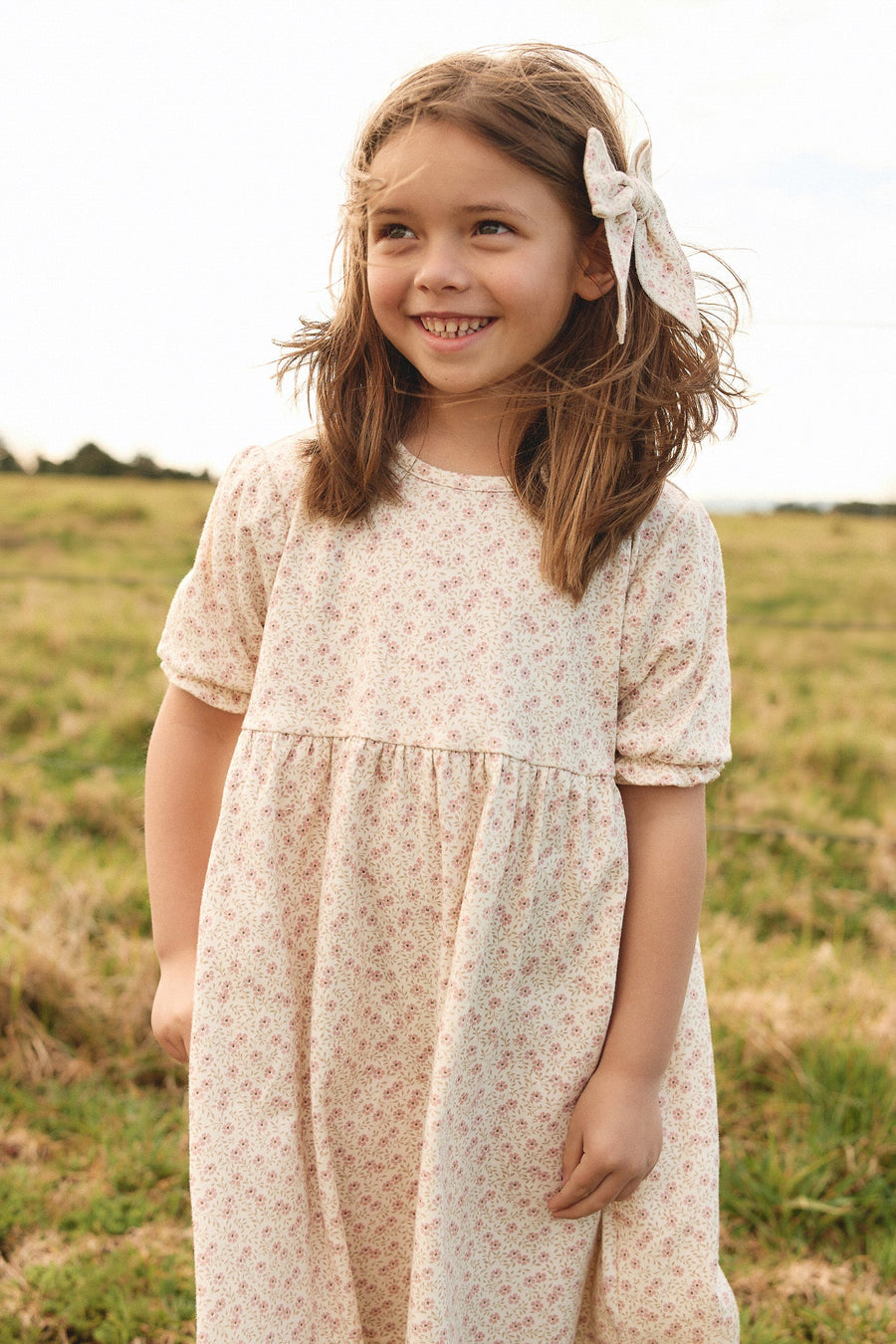 Organic Cotton Penny Dress - Emmy Egret Childrens Dress from Jamie Kay Australia