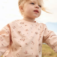 Organic Cotton Bobbie Sweatshirt - Petite Fleur Soft Peony Childrens Top from Jamie Kay Australia