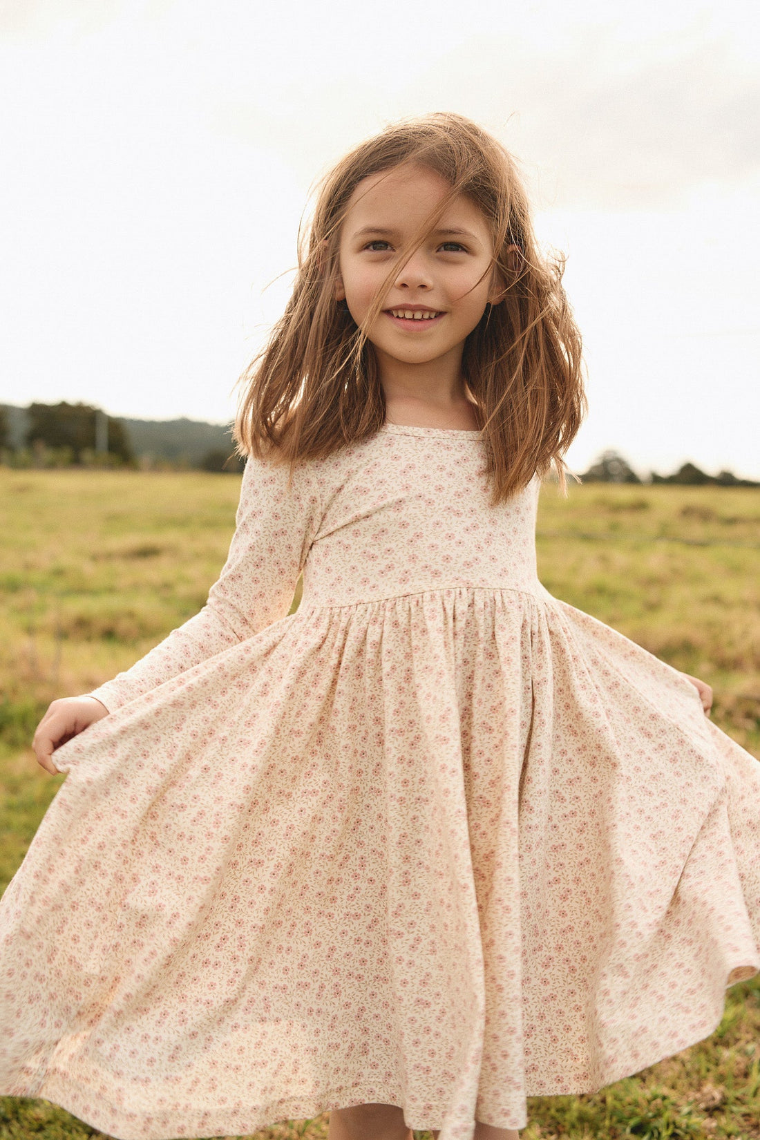 Organic Cotton Tallulah Dress - Emmy Egret Childrens Dress from Jamie Kay Australia