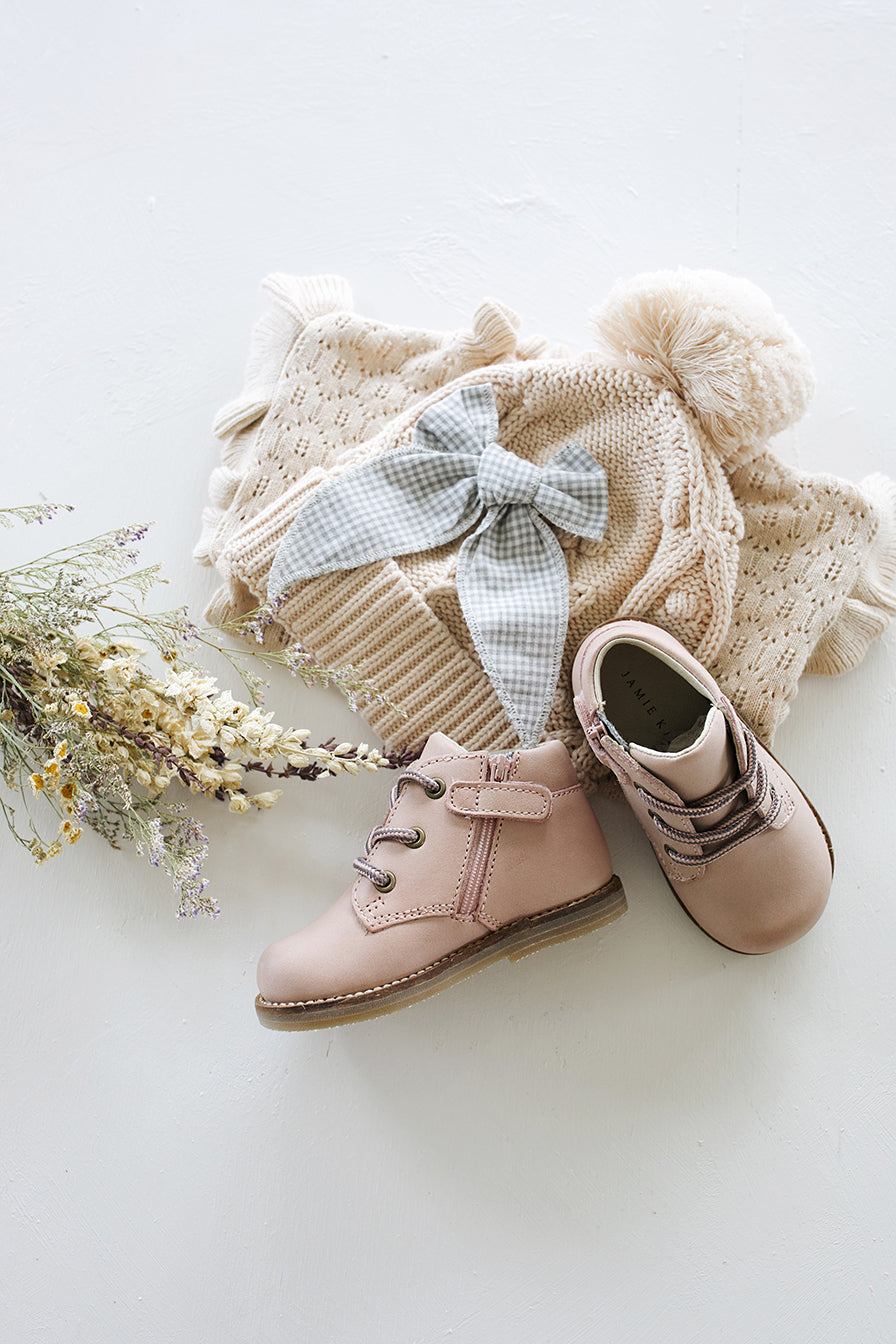 Leather Boot - Blush Childrens Footwear from Jamie Kay Australia